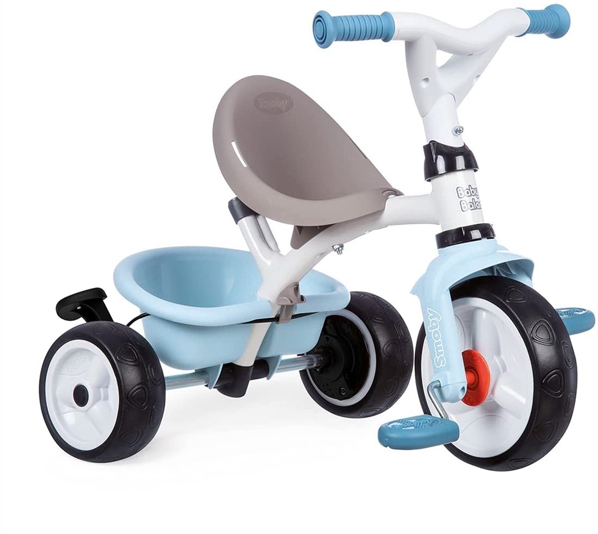 Smoby - Baby Balade Plus Blauw - Driewieler met duwstang Loopfiets kopen online