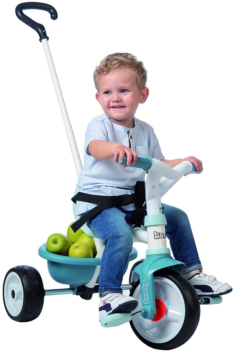 Smoby Be Move Blauw - Driewieler met duwstang Driewieler kopen online