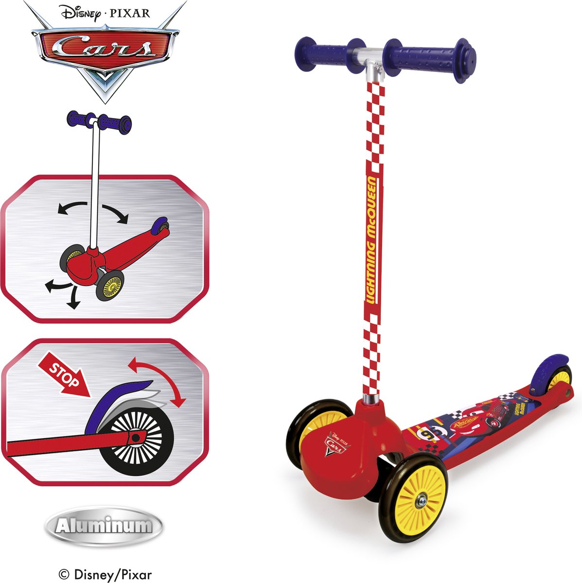 Smoby - Cars Twist scooter - Step - Vanaf 3 jaar - Tot 20kg. Step kopen online