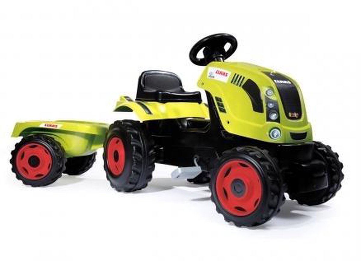 Smoby - Claas Farmer Xl Traktor + Aanhangwagen - Traptractor Traptractor kopen online