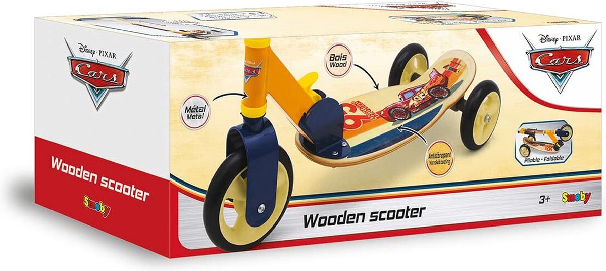 smoby houten driewieler step scooter cars 3