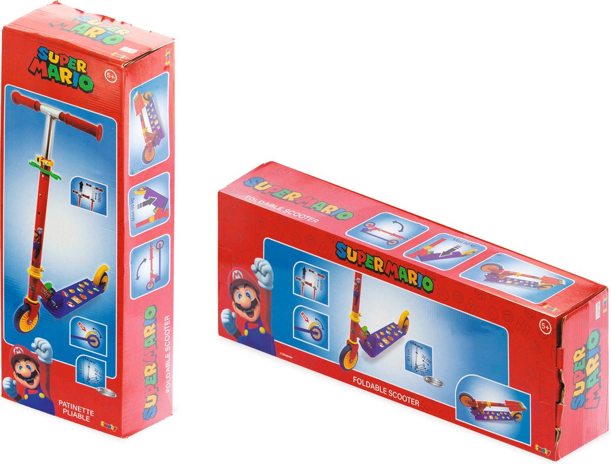 smoby super mario step hoogte 73 78 83 cm maximaal 50kg vanaf 5 jaar
