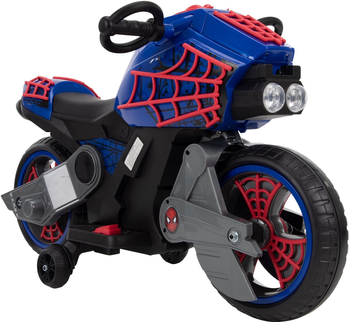 Spider-Man elektrische motor kinderfiets met zijwieltjes – Accuvoertuig 7,2V Accuvoertuig kopen online