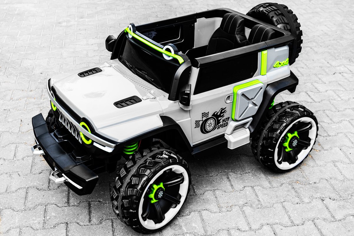 springos elektrische kinderauto auto elektrische afstandsbediening 4x4 140 x 82 x 76 cm
