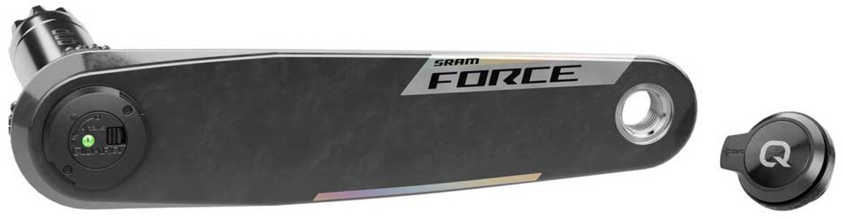 sram force e1 wide dub linker crank met vermogensmeter zilver 172 5 mm