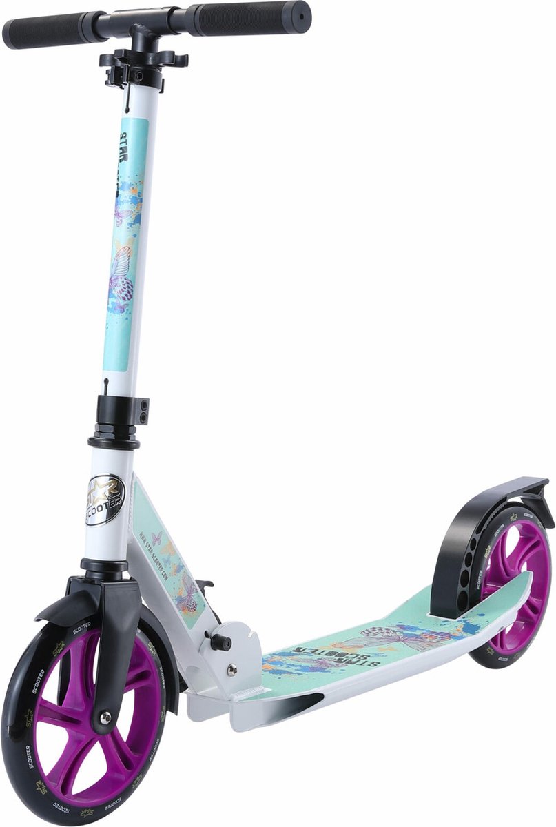 STAR SCOOTER Alu City vouwbaar 205mm Cruising wit / turquoise Step kopen online