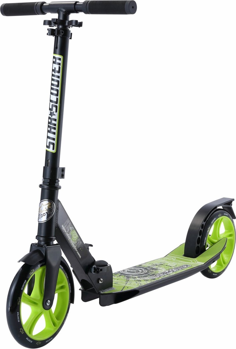 star scooter alu city vouwbaar 205mm cruising zwart groen