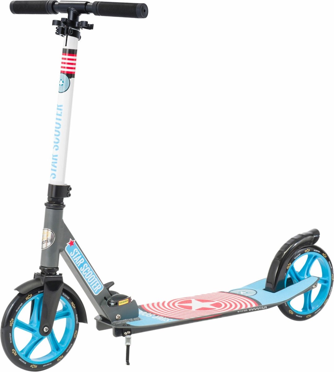 STAR SCOOTER Alu City vouwbaar 205mm XXL staplank grijs / blauw Step kopen online
