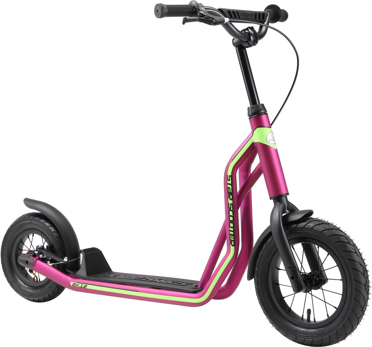 STAR SCOOTER autoped, 12 inch + 10 inch, donkerroze Step kopen online
