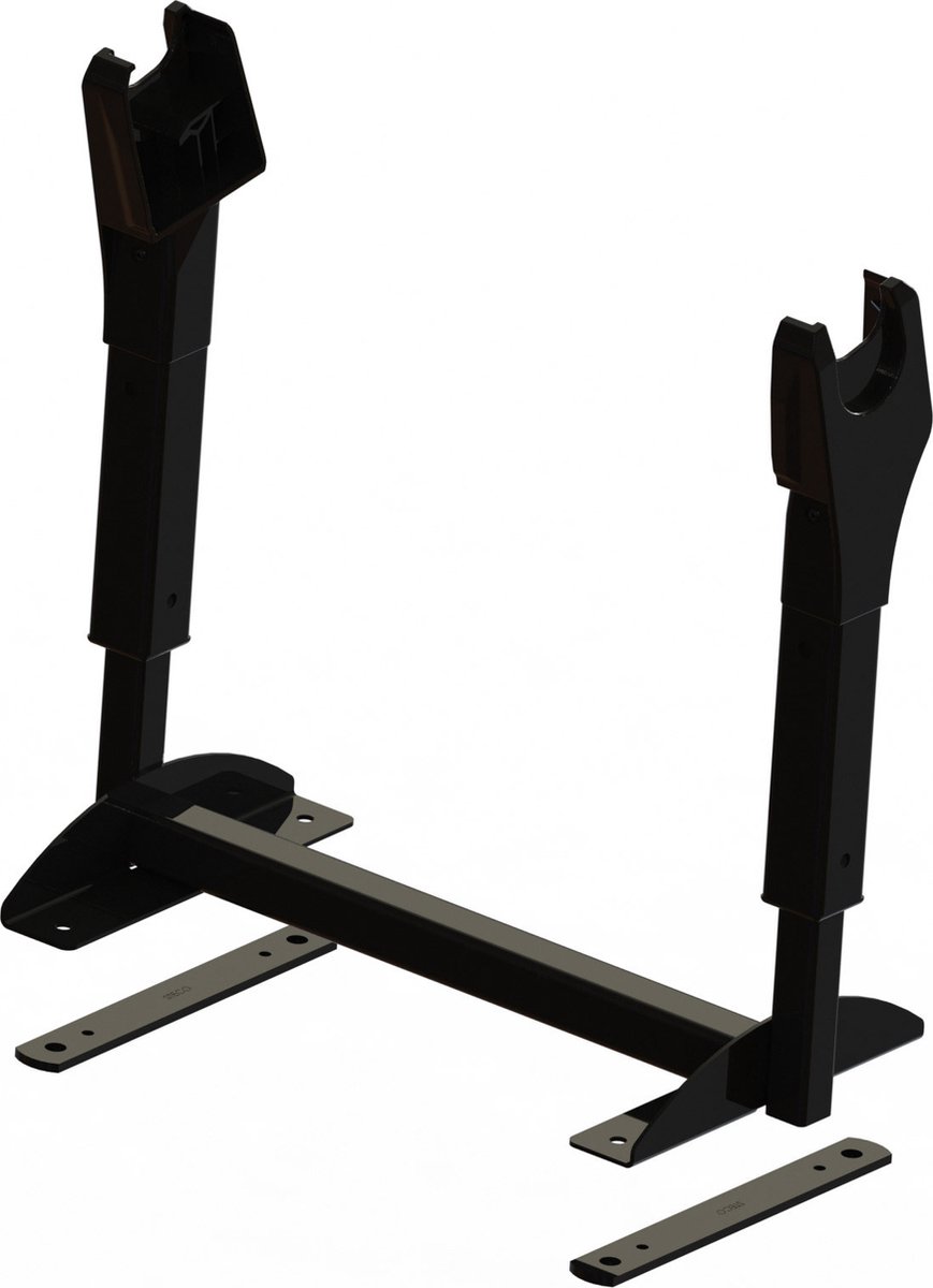 steco mini mee autostoel in bakfiets matzwart