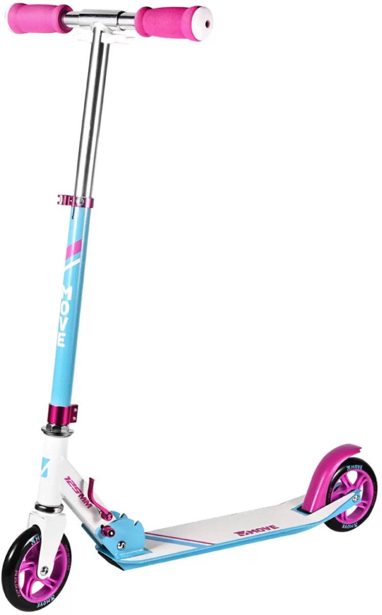 Step - Move Scooter 125 White - wit roze - 125mm - vouwbaar - in hoogte verstelbaar - vanaf 3 jaar Step kopen online