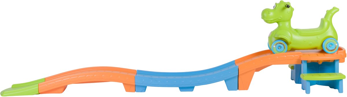 Step2 Up & Down Roller Coaster Dino Dash Speelgoed Achtbaan - Kinderachtbaan met dino loopauto - 280 cm achtbaan voor kinderen met speelgoed auto Loopauto kopen online
