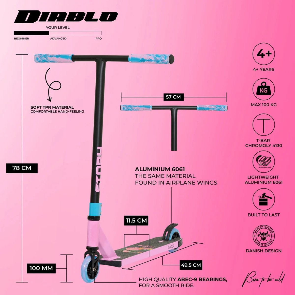 Story Diablo Stuntstep Pink / Blue Step kopen online