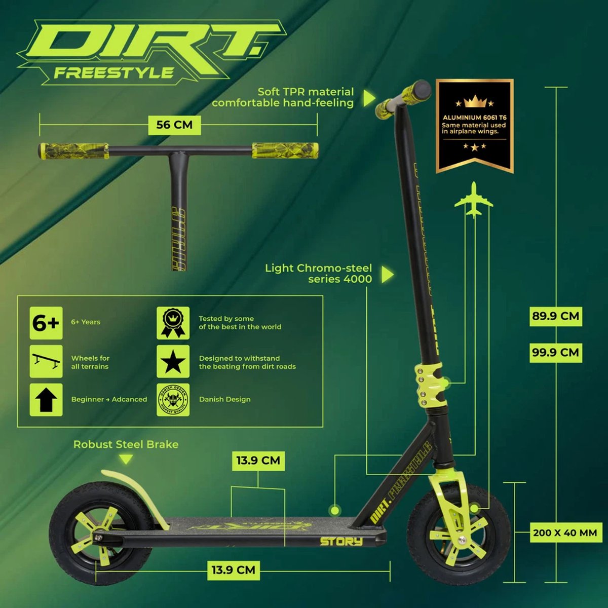 Story Dirt Freestyle Step Black / Yellow Step kopen online