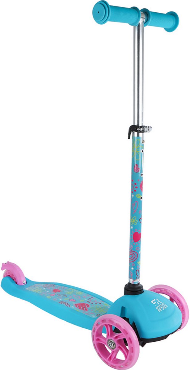 Street Rider 3-Wiel Step met Verstelbaar Stuur Abec 7 Roze Step kopen online