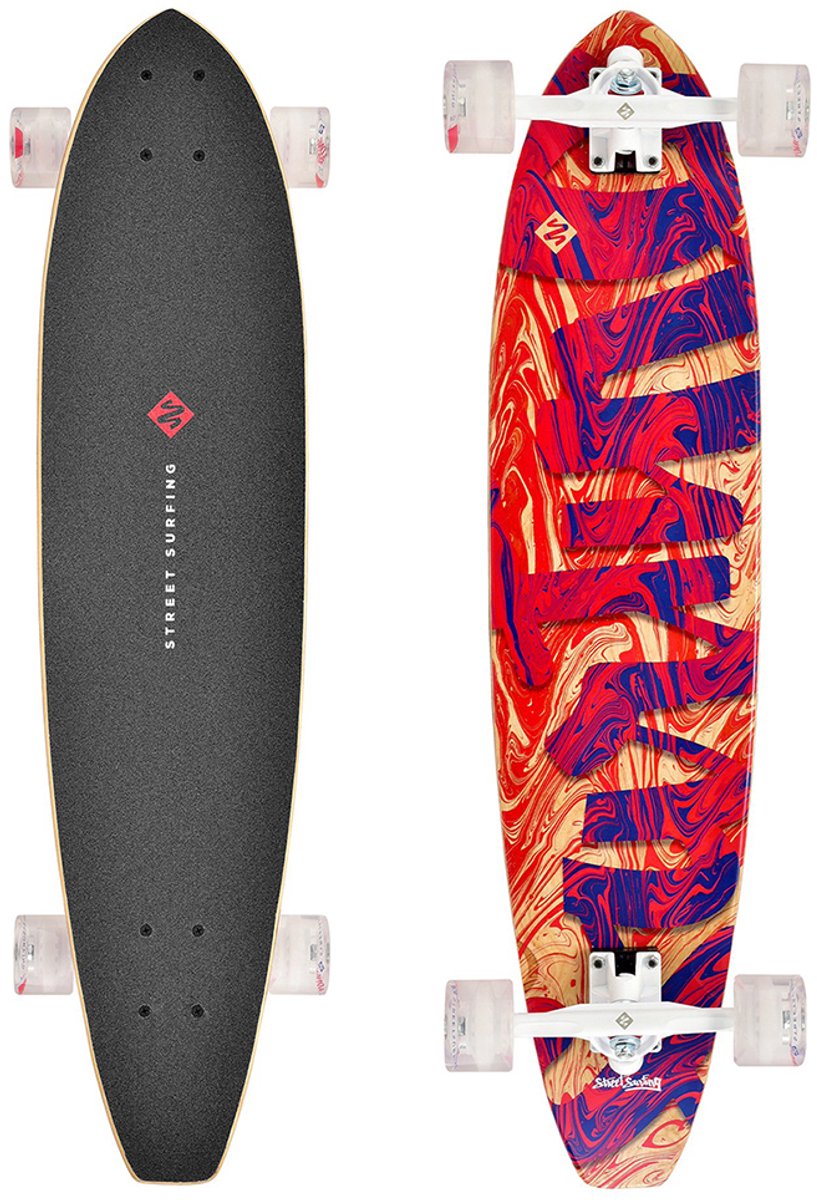 Street Surfing - Cut Kicktail Longboard - Kinderen - 36 inch - Streaming - 91cm Longboard kopen online