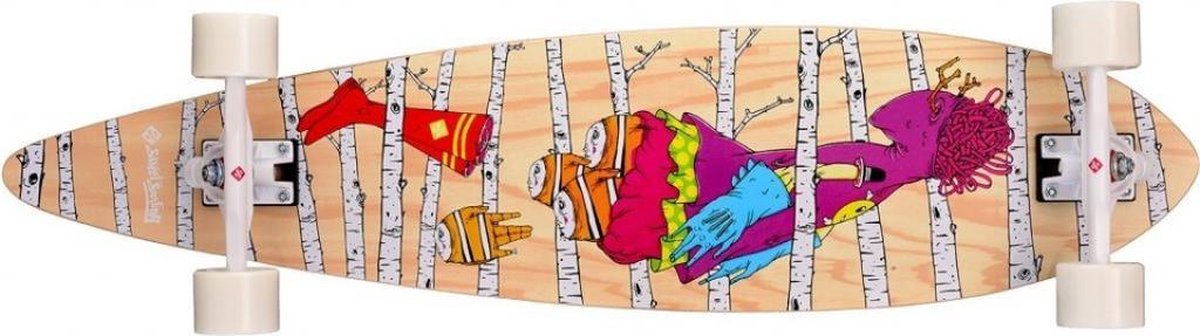 Street Surfing Pintail 40 Woods Artist Longboard 101 X 24 Cm Longboard kopen online