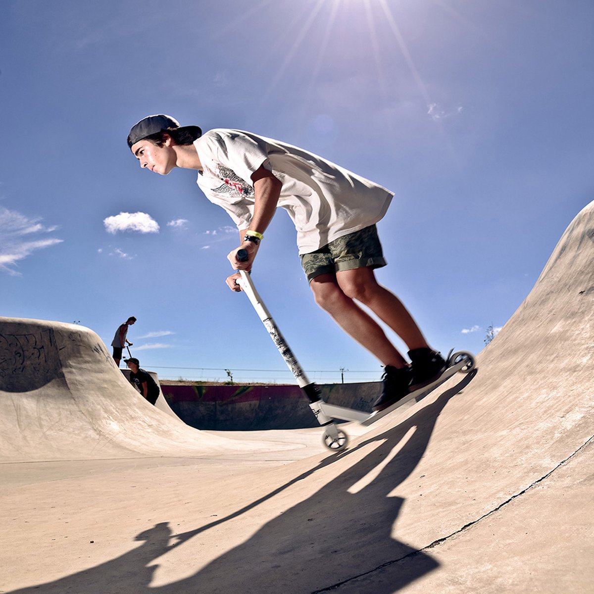 street surfing torpedo stuntstep beginner rood 100mm