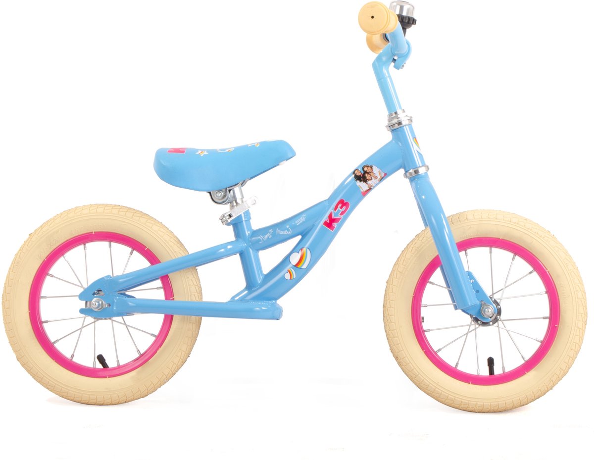 Studio 100 K3 - Loopfiets - 12 inch - Meisjesfiets - Blauw Loopfiets kopen online