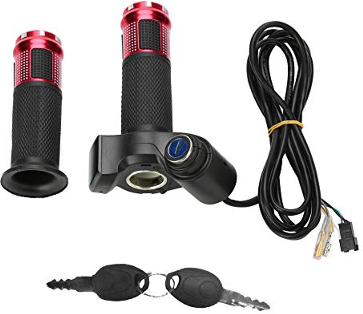stuurpen gas handvat 4 kleuren elektrische fiets twist gas handvat elektrische fiets scooter halve pols twist gas handvat met led toets display slaan kleur rood