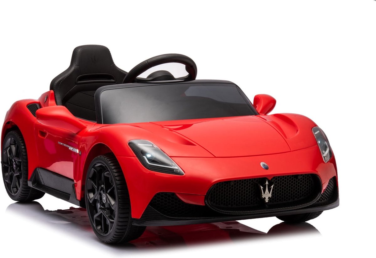 sun baby Elektrische kinderauto Maserati GT Cabrio vanaf 3 jaar, Loopauto met lichtfuncties, afstandsbediening, MP3-speler, USB, Bluetooth (Rood) Accuvoertuig kopen online