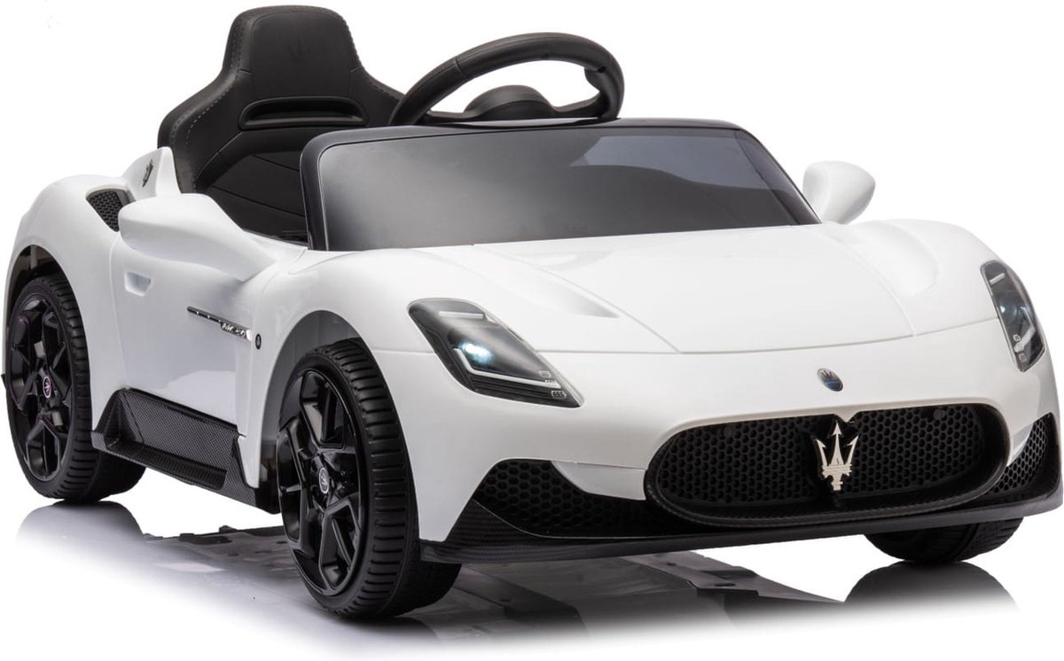 sun baby Elektrische kinderauto Maserati GT Cabrio vanaf 3 jaar, Loopauto met lichtfuncties, afstandsbediening, MP3-speler, USB, Bluetooth (Wit) Accuvoertuig kopen online