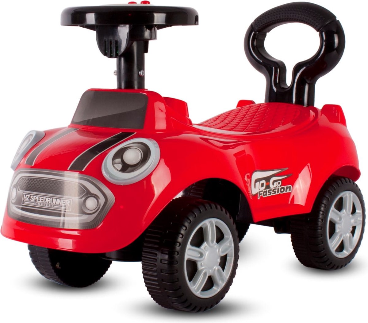 sun baby Loopauto vanaf 1 jaar, auto voor babys, indoor kinderauto met geluiden, grote kunststof wielen, Kantelbeveiliging, beperkt draaivermogen (Rood) Loopauto kopen online