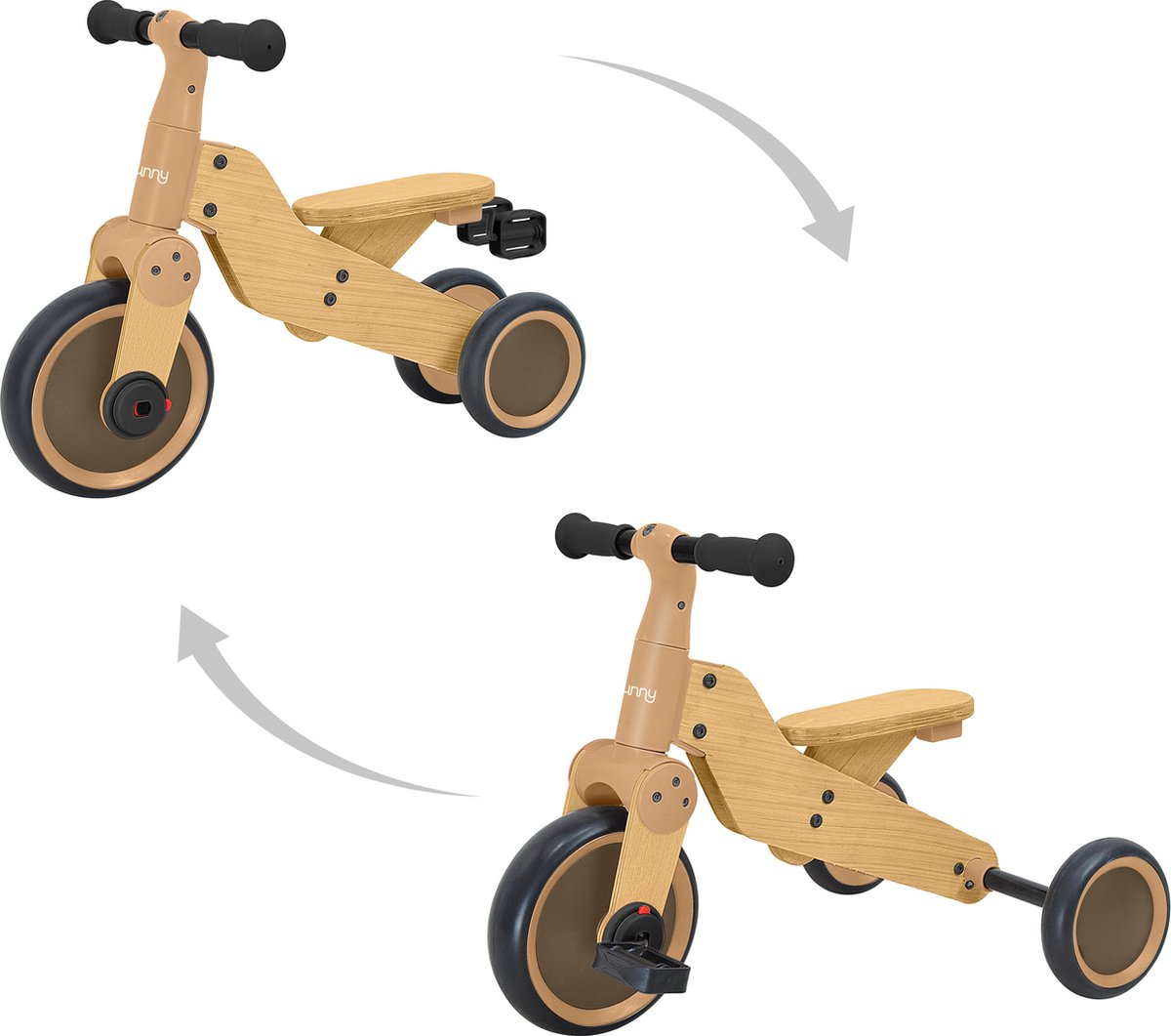 sunny walker 2 in 1 1000 houten loopfiets vanaf 2 jaar walker trike verstelbaar zadel fsc mix
