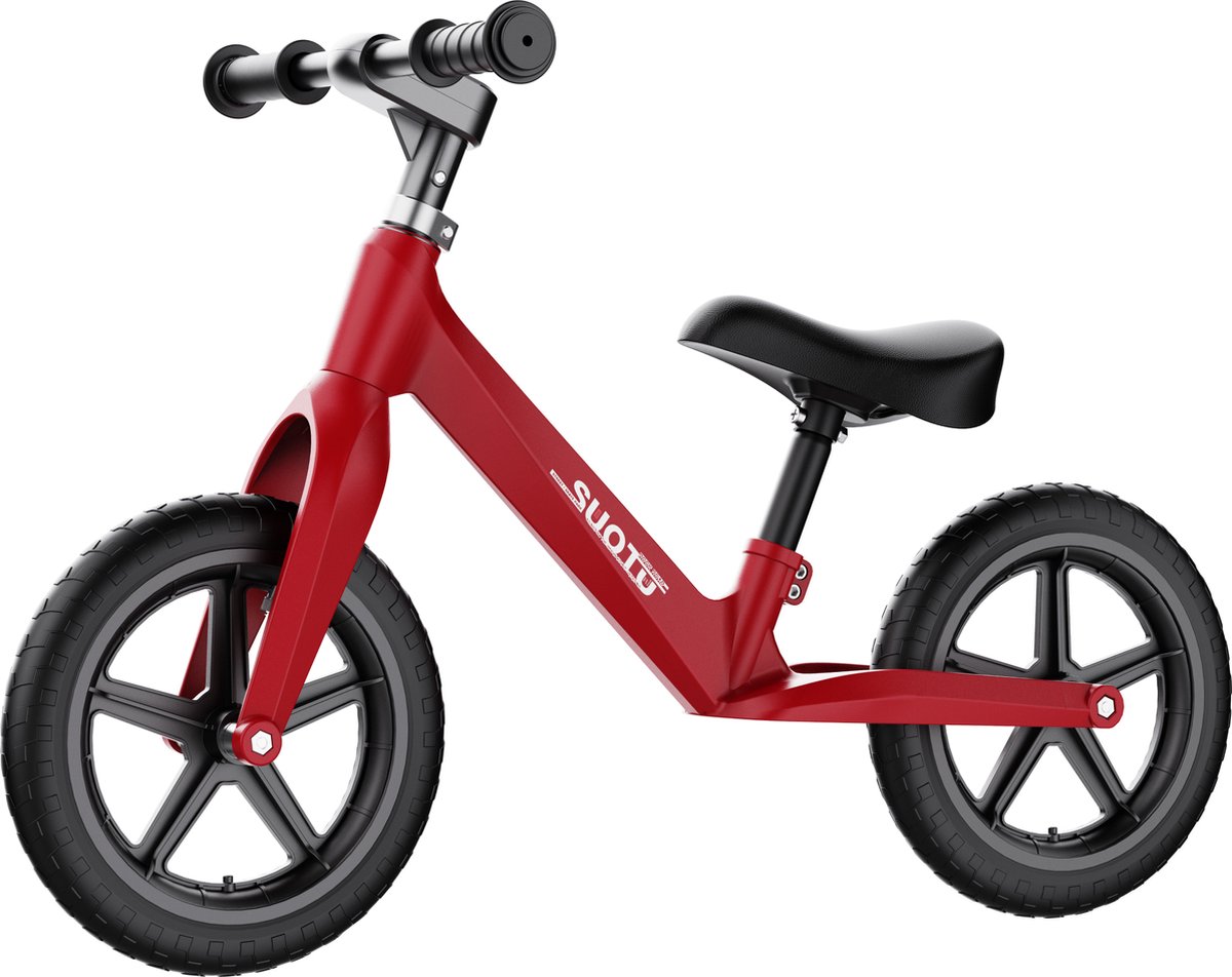 Suotu Loopfiets - Speelgoed Vanaf 1-5 jaar - Jongens en Meisjes - Kinderstep - Rood Loopfiets kopen online