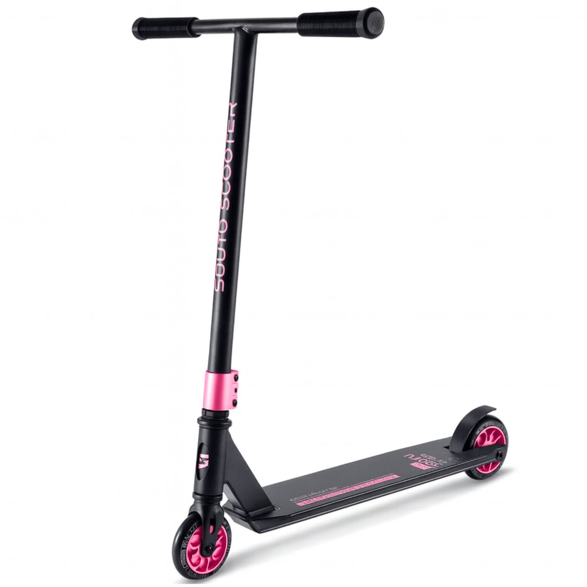 suotu stuntstep step kinderstep speelgoed jongens meisjes maximale stuurhoogte 78 cm aluminium buitenspeelgoed zwart roze