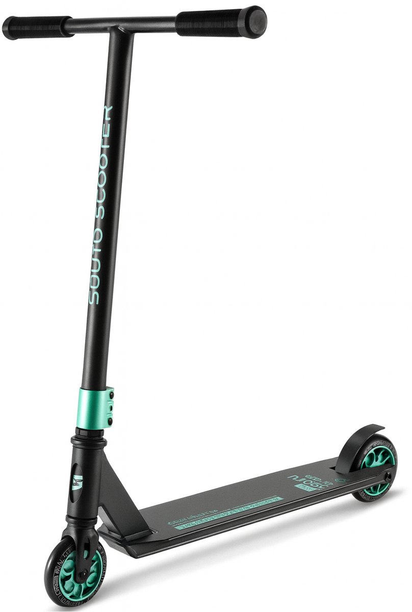 Suotu Stuntstep - Step - Stuntstep Jongens en meisjes - Kinderstep - Maximale stuurhoogte: 78 cm - Aluminium - Zwart/Green Step kopen online