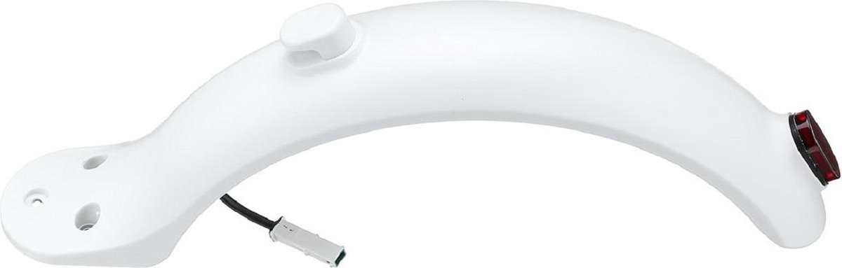 TECHPUNT Achterspatbord inclusief achterlicht - Geschikt voor Xiaomi M365 Elektrische Step - E-scooter | Wit Buitenspeelvoertuigaccessoire kopen online