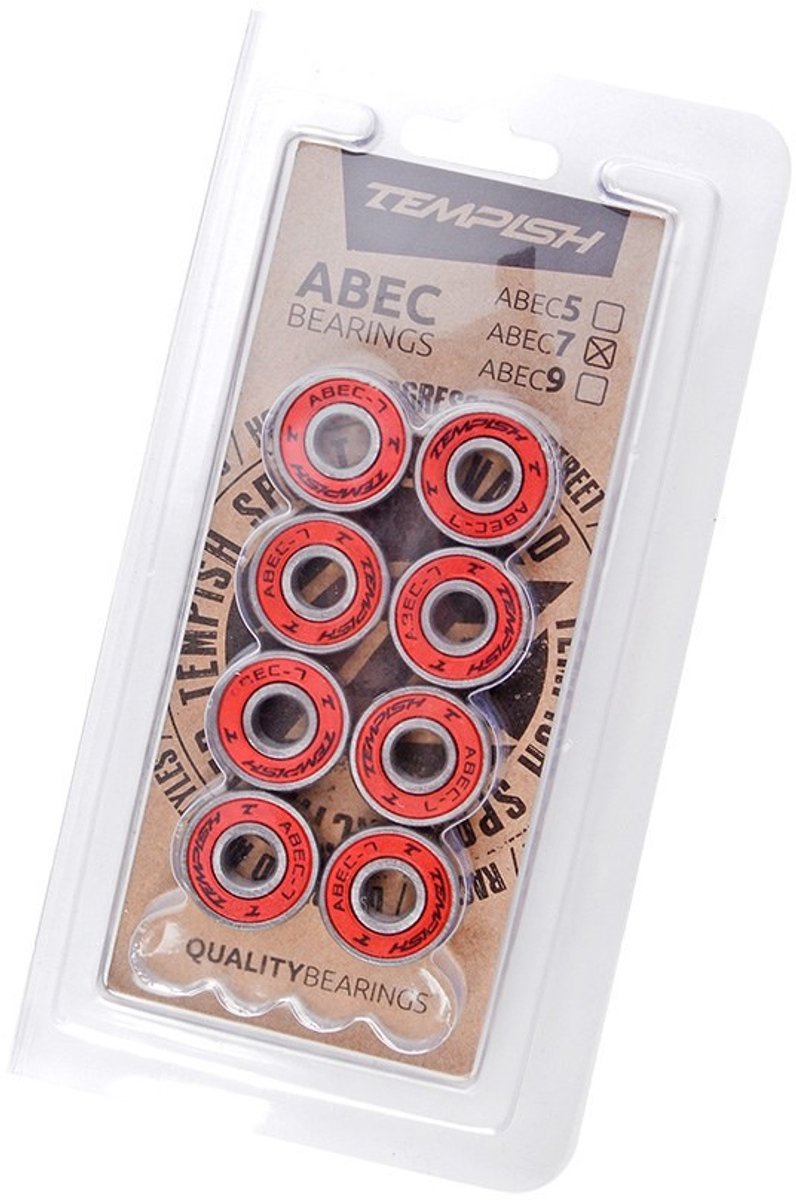 Tempish - Abec 7 Rubber - Lagers - 8 stuks Skateonderdeel kopen online