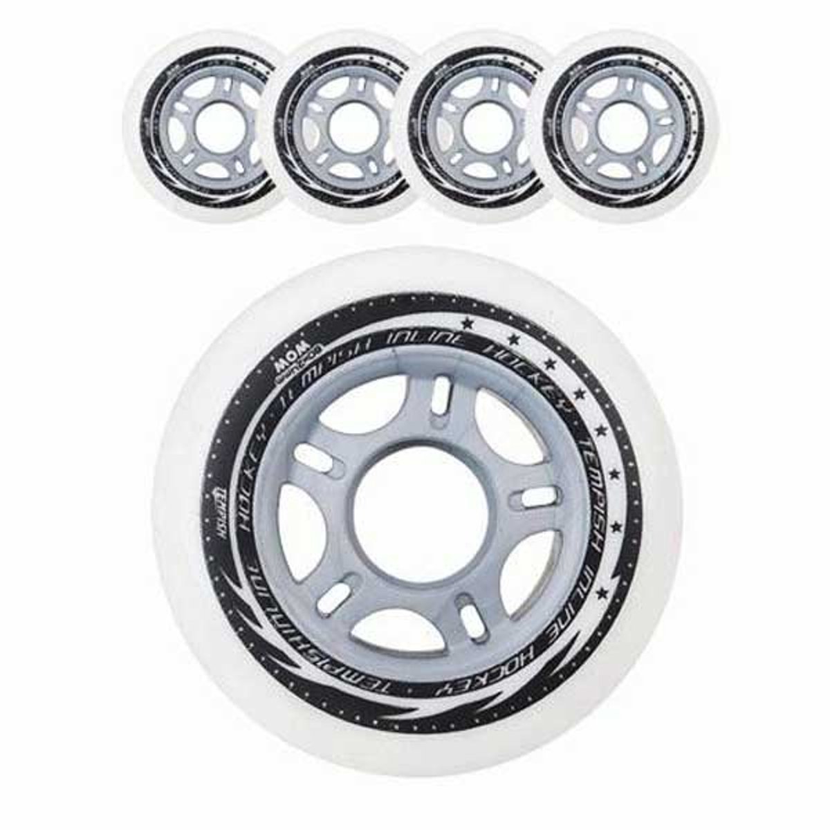 tempish woow for inline hockey schaatswielen zilver 59 mm 78a
