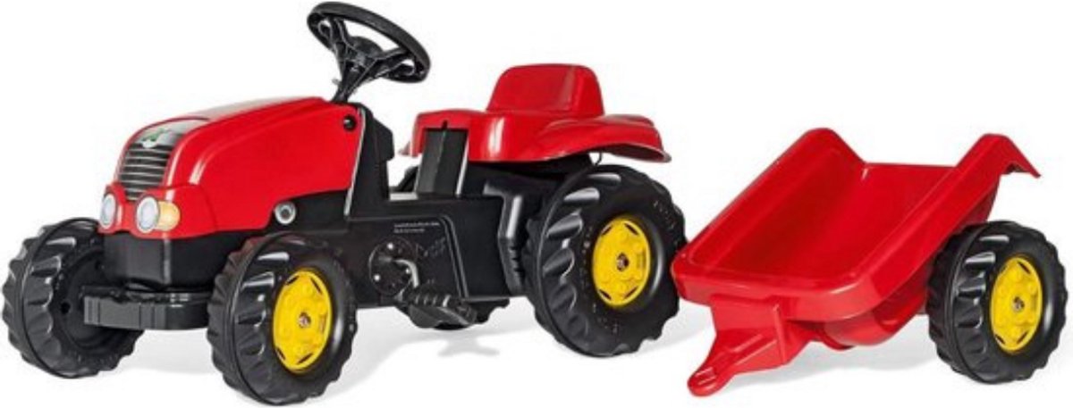Thuys – Looptractor – Met Aanhanger – Loopauto – Jongens & Meisjes – Buitenspeelgoed – Hoge Kwaliteit – Rood Loopauto kopen online
