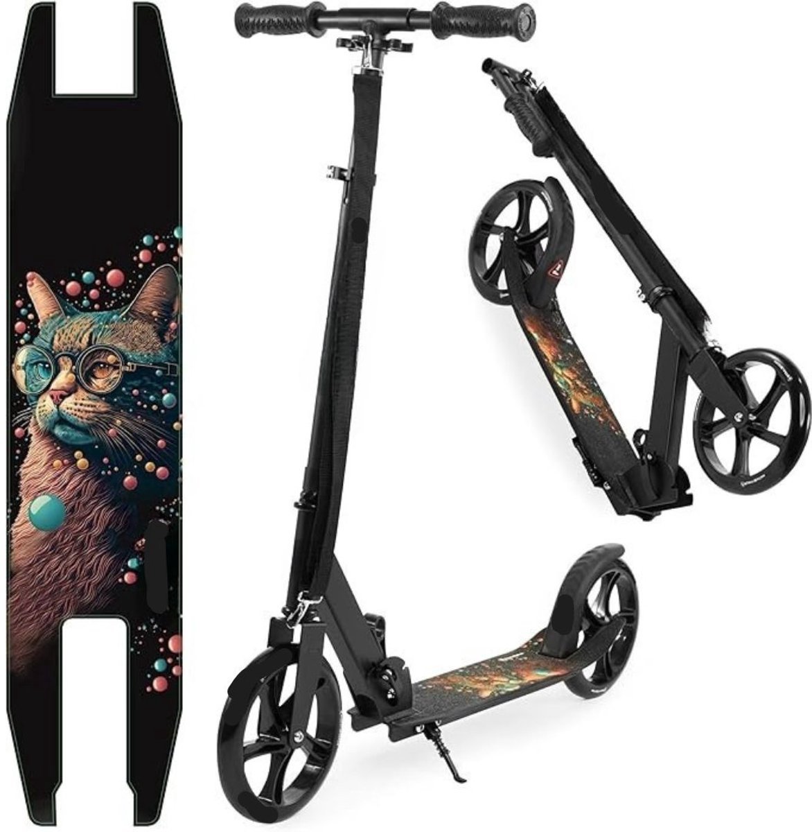 Thuys – Stuntstep Jongen – Volwassenen – Voor Jongesn En Meisjes – 79cm x 33cm x 12cm – Zwart Loopfiets kopen online