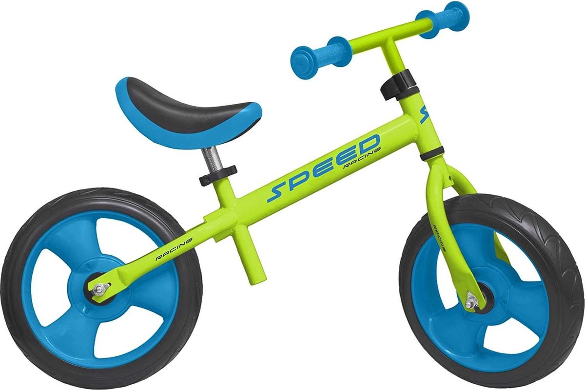 Toimsa Speed - Loopfiets - Jongens en meisjes - Groen;Blauw - 12 Inch Loopfiets kopen online
