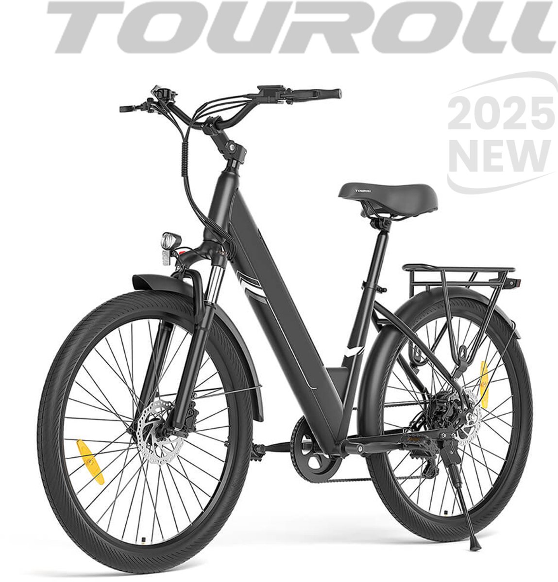 Touroll J1 Pro Elektrische Fiets 36V 15,6Ah 250W - Zwart - Hydraulische Schijfremmen - 100km Bereik - 7 Versnellingen Shimano Fiets (elektrisch) kopen online