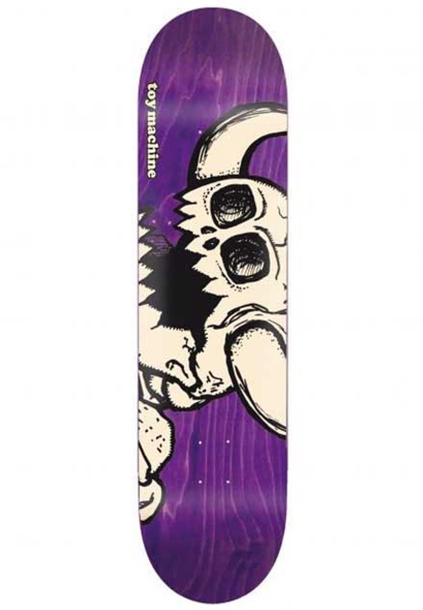 toy machine vice dead monster skateboarddeck paars 8 0