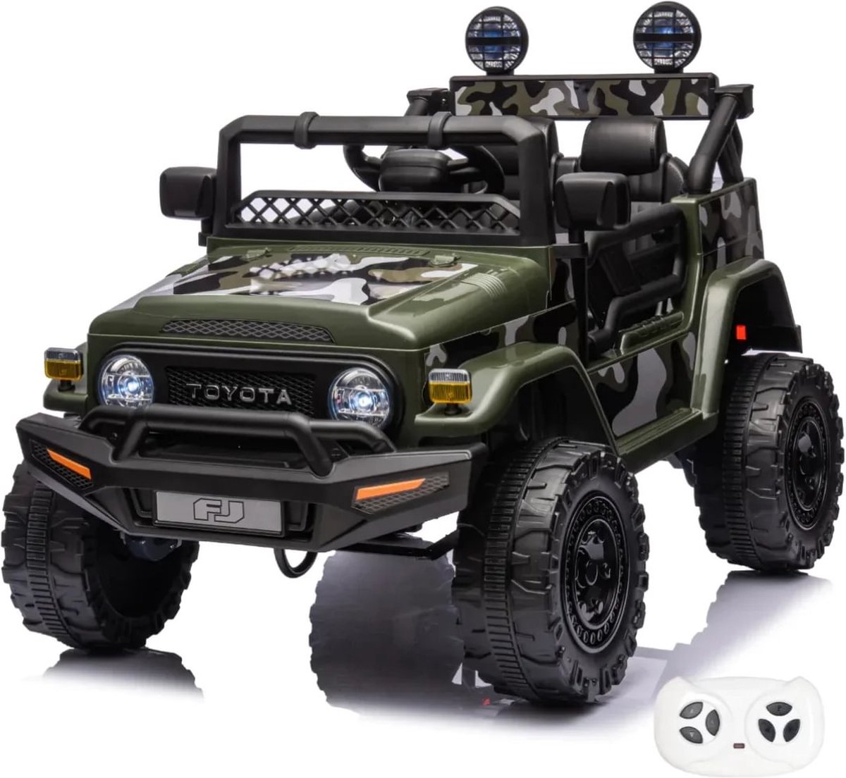 toyota fj cruiser elektrische kinderauto 12v 1 tot 6 jaar groen