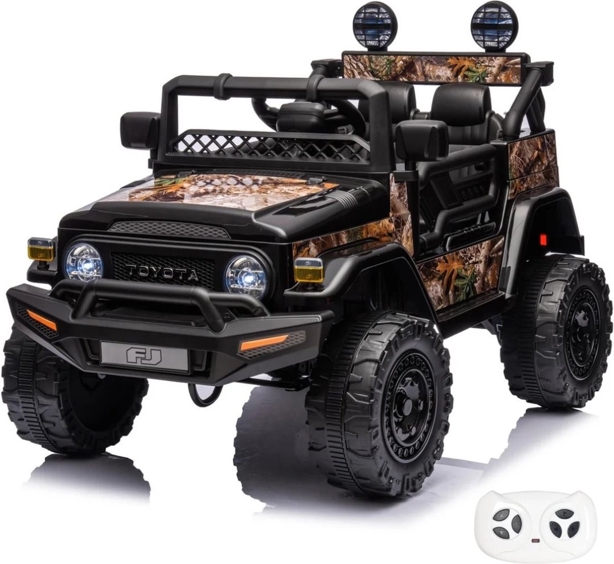 toyota fj cruiser elektrische kinderauto 12v 1 tot 6 jaar zwart