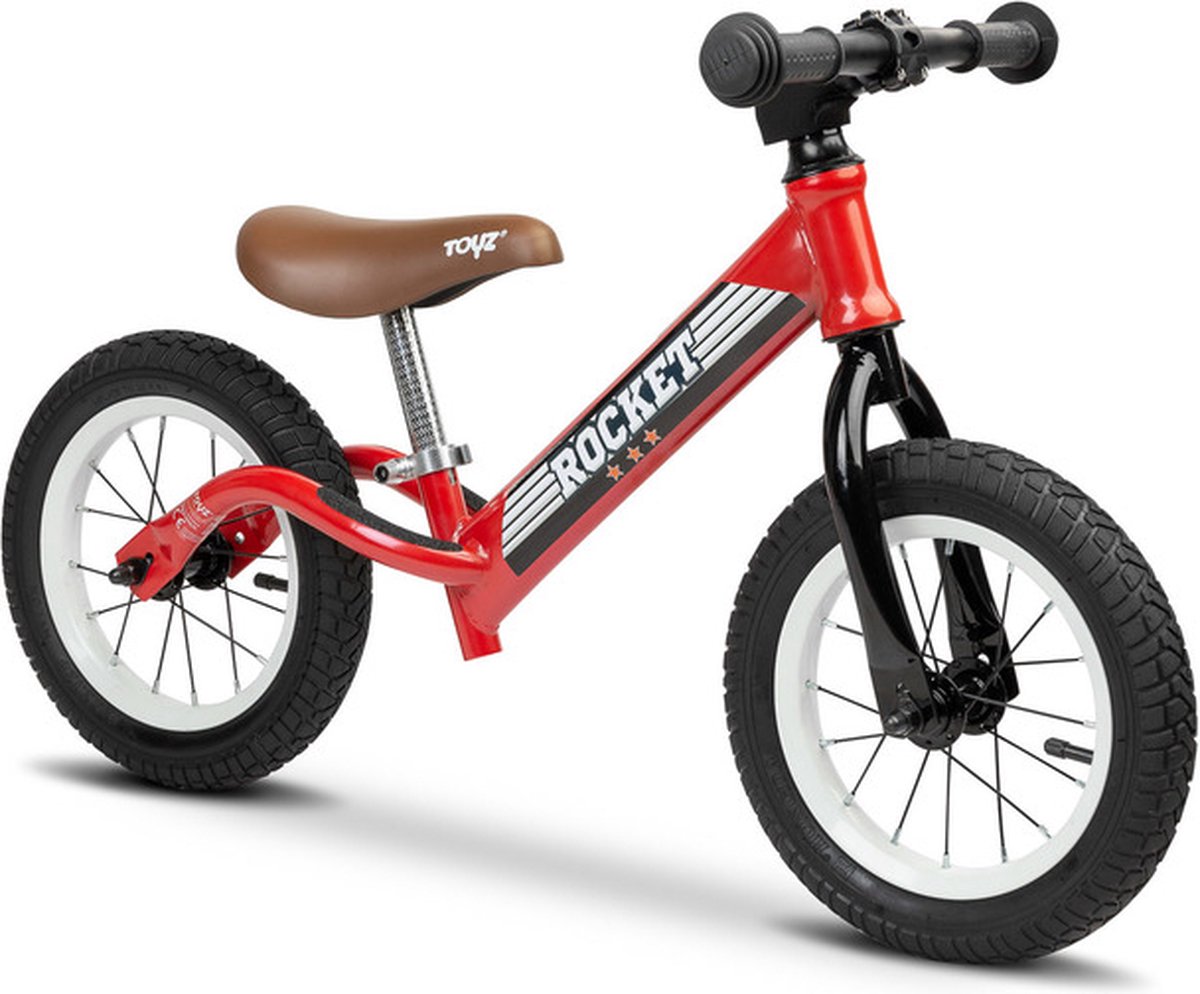 Toyz - Metalen Balance Bike Raket Rood Loopfiets kopen online