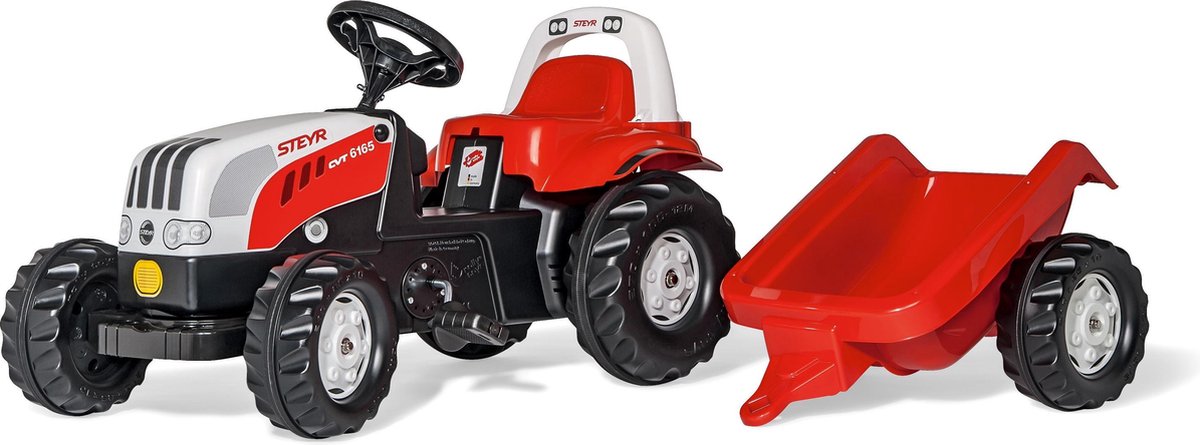 tractor steyr 6190cvt met aanhanger