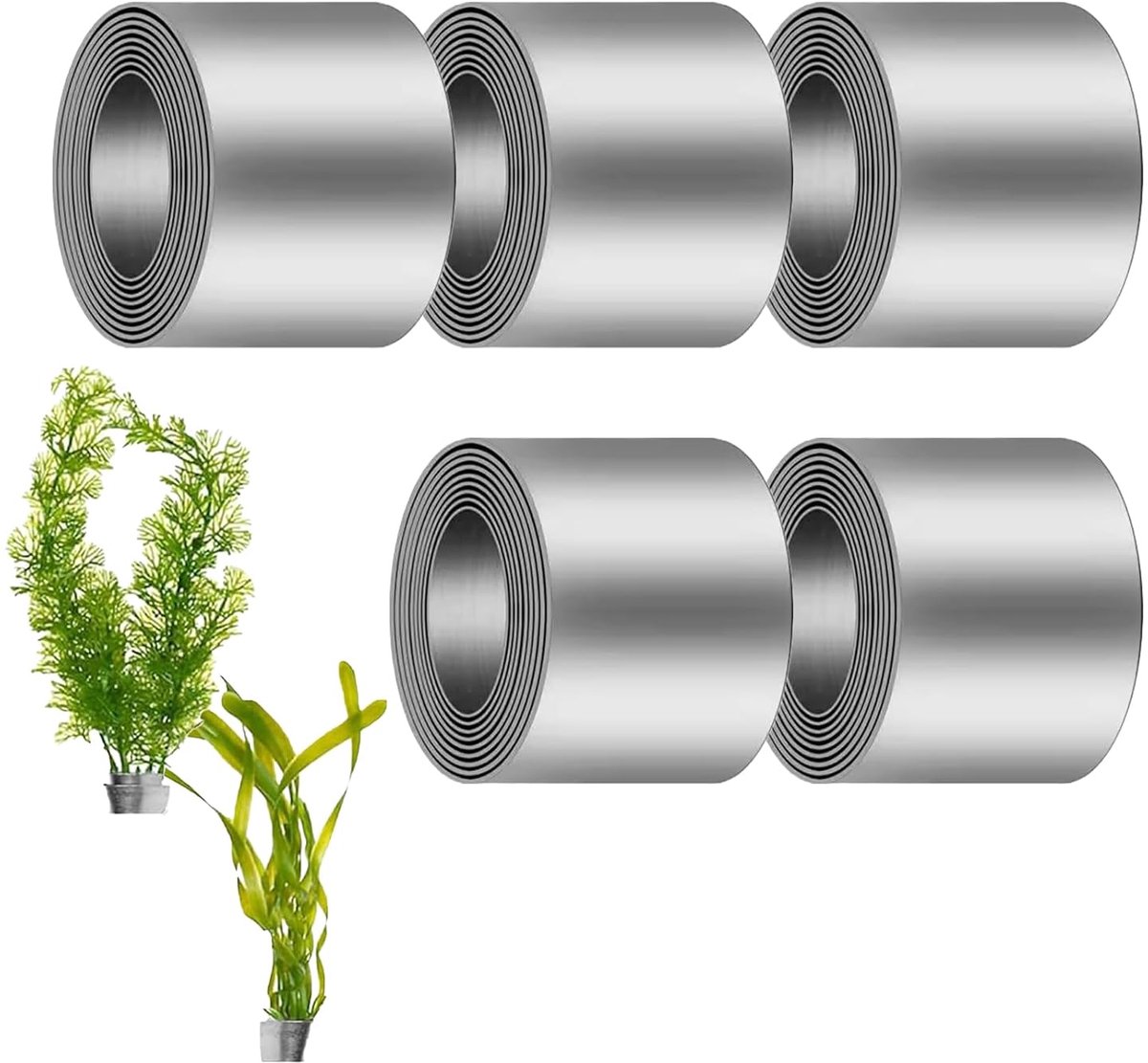 TRANKIELO® - Duurzame Aquariumplanten Gewichten - 5 Rollen - Flexibel & Roestvrij – Ideaal voor Vijvers en Aquaria – Voorkomt Drijvende Planten Buitenspeelvoertuigaccessoire kopen online