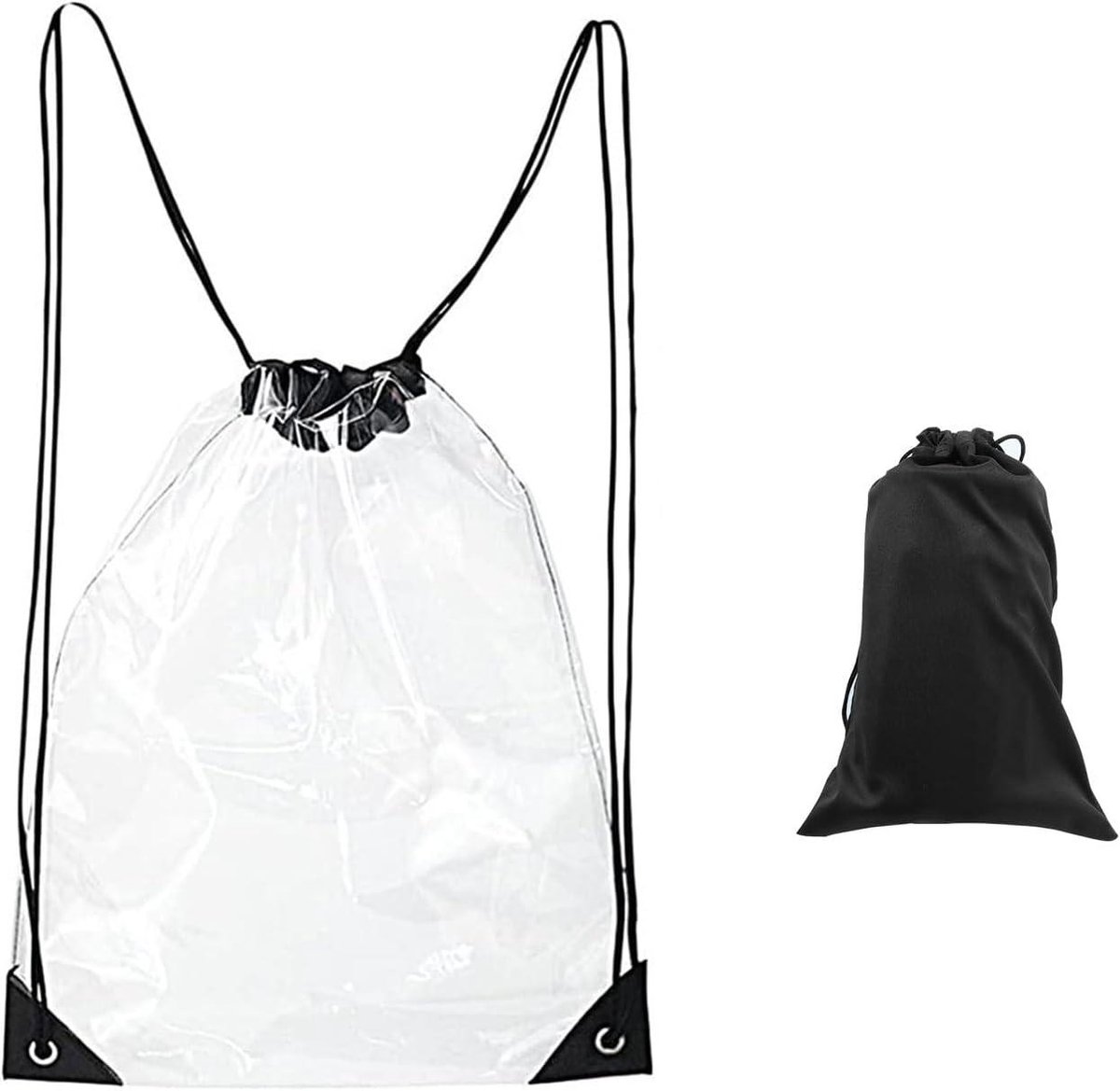 Transparante premium gymtas met trekkoord - ideaal voor sport, school en festivals Kinderfiets kopen online