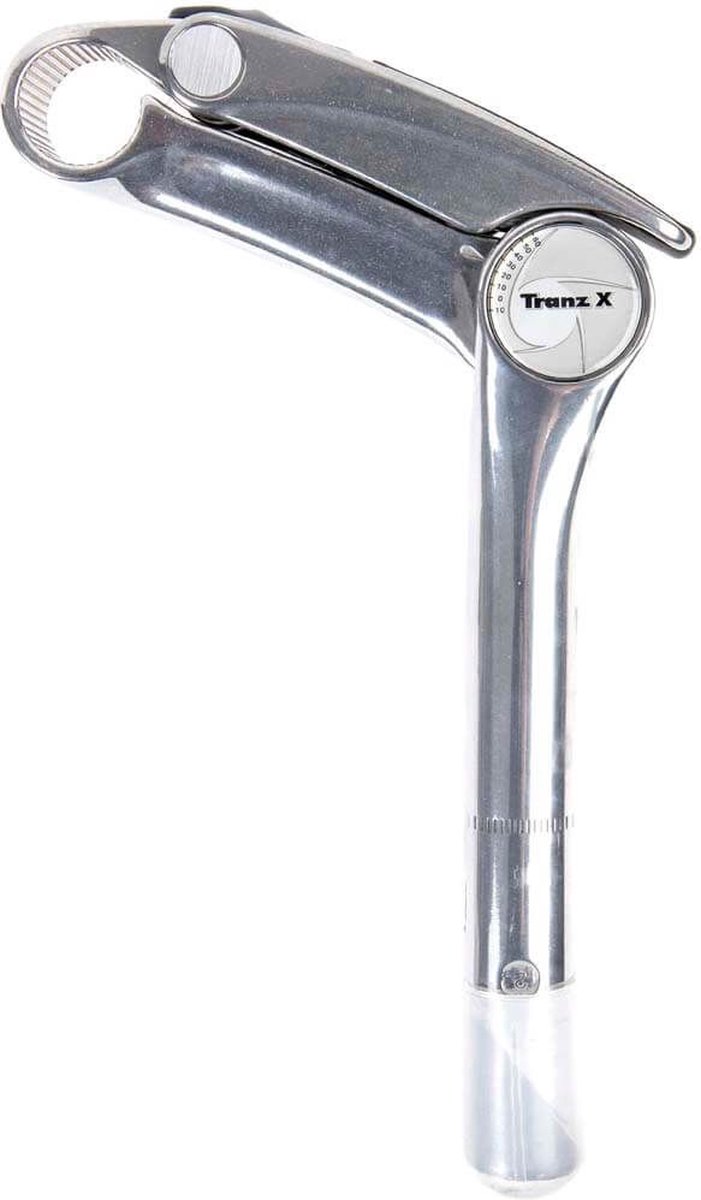 tranzx stuurpen voorbouw verstelbaar 25 4 180 mm alu zilver