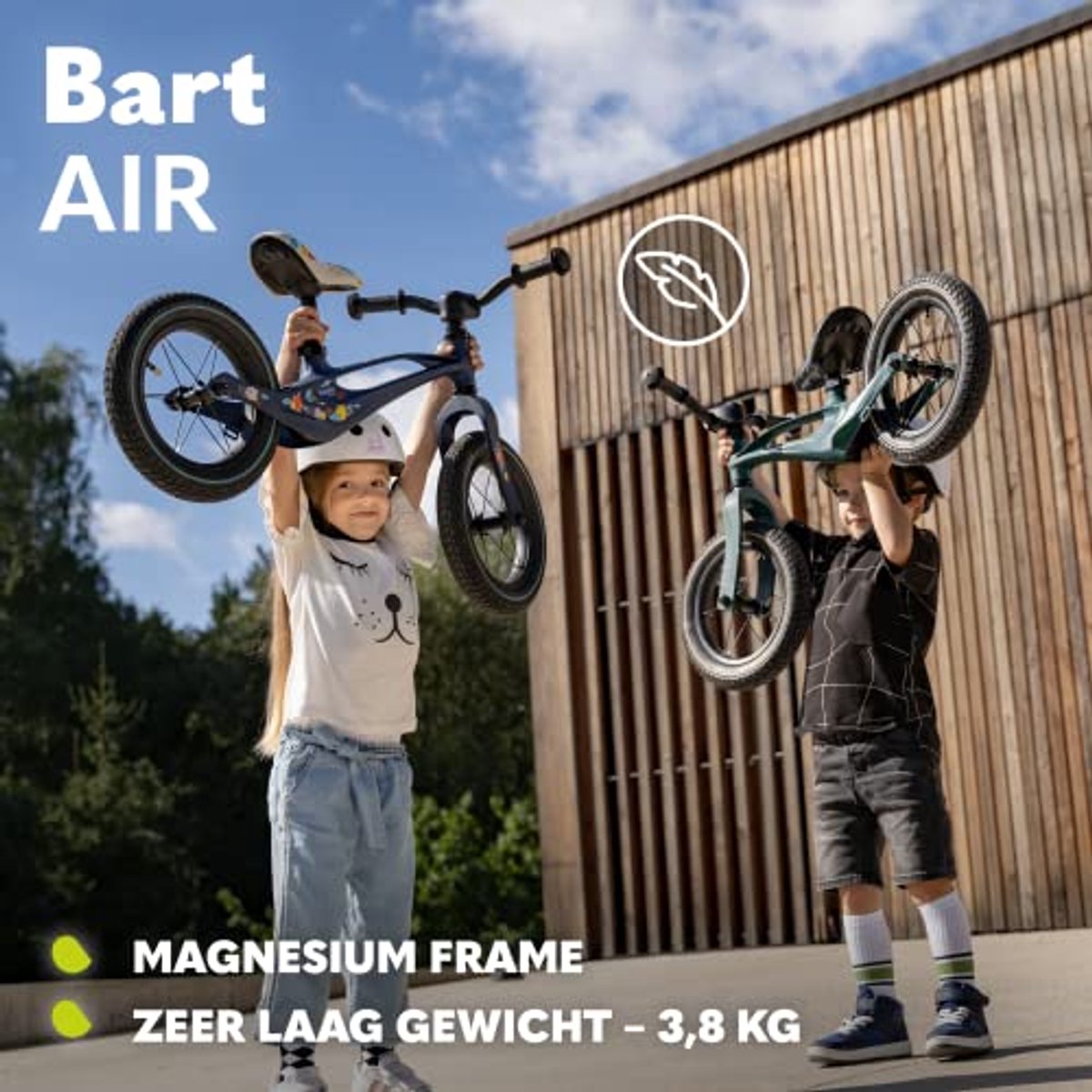 Trapperloze Fiets voor Kinderen van 2-6 jaar - Lichtgewicht Magnesium Frame, 12" Opblaasbare Wielen Kinderfiets kopen online