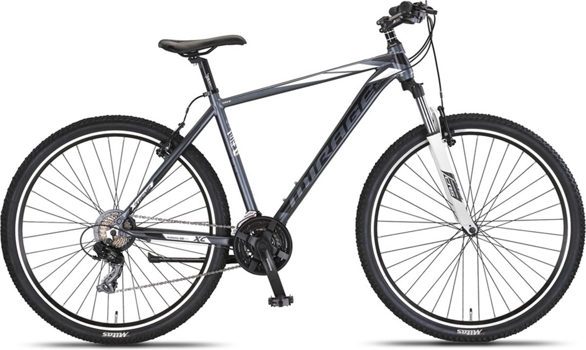 Umit Mirage Mountainbike 29 inch 50cm V-Brakes 21v Antraciet/Wit Fiets kopen online