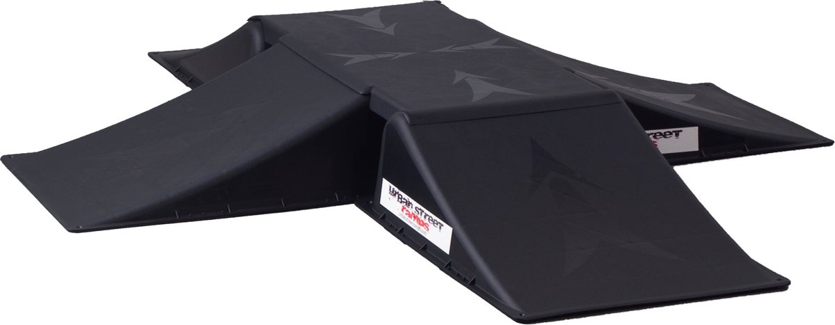 Urban Street Ramps Skateramp Urban Street 4-way Mini Zwart Skateramp kopen online