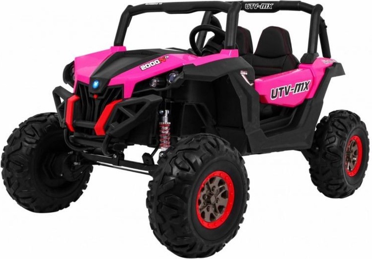 UTV-MX buggy - 2 Persoons Elektrische kinderauto - 24V 4×4 - Roze Accuvoertuig kopen online